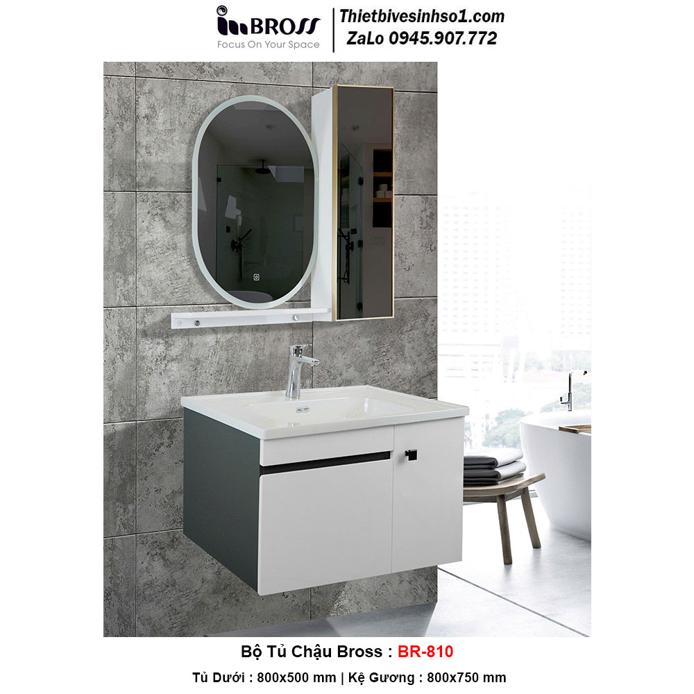 Bộ Tủ Chậu BROSS BR-810