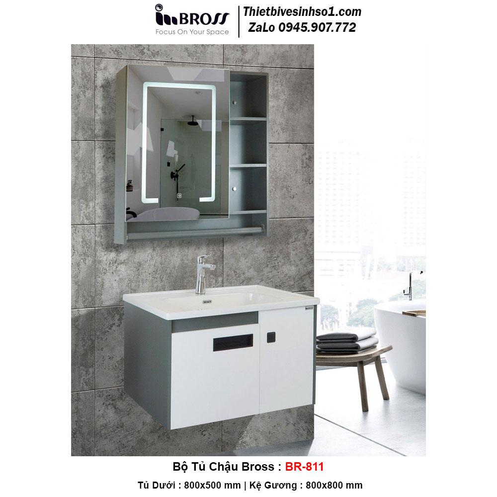 Bộ Tủ Chậu BROSS BR-811