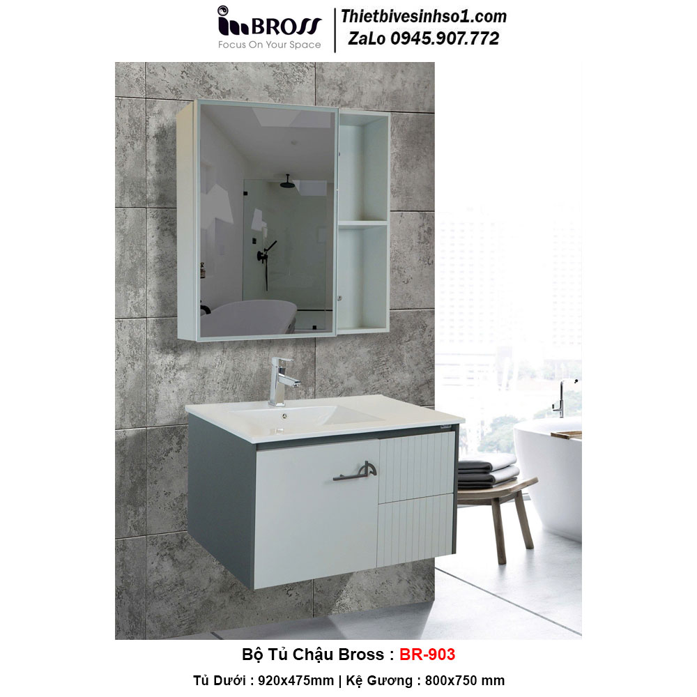 Bộ Tủ Chậu BROSS BR-903