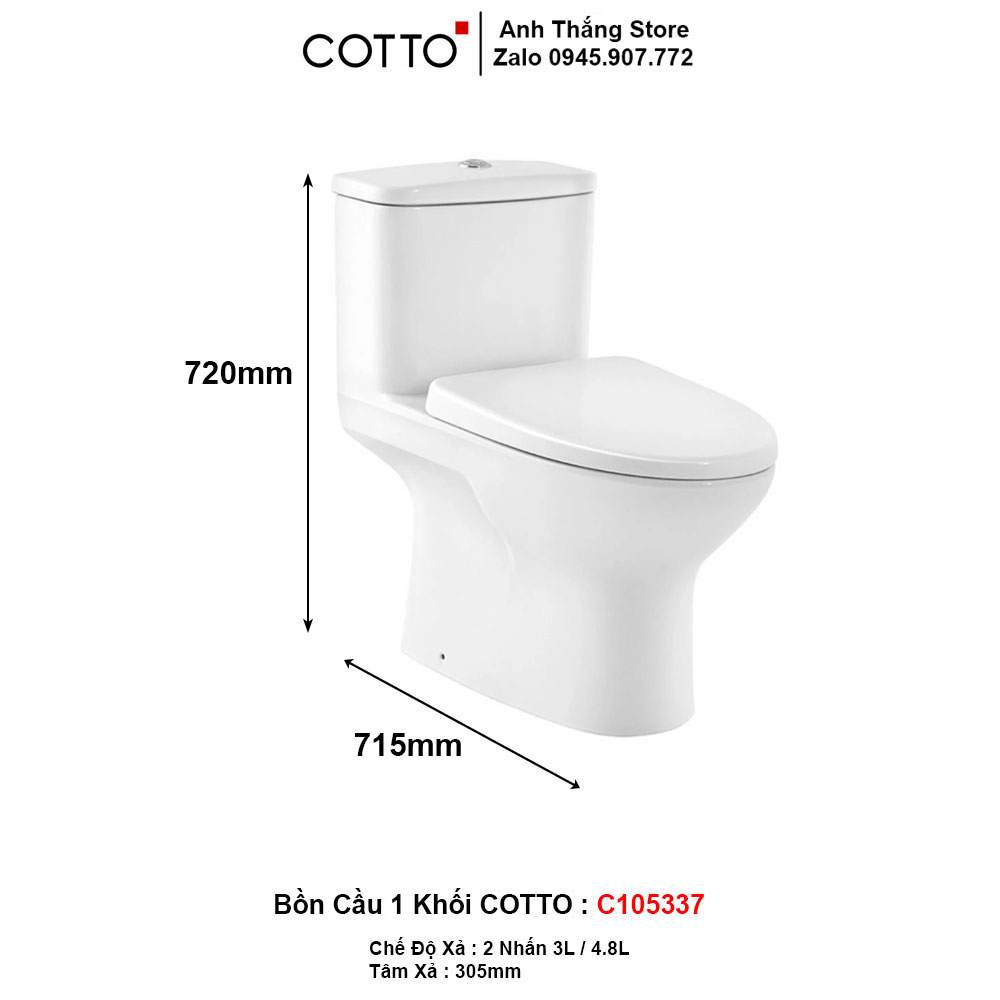 Bồn Cầu COTTO C105337