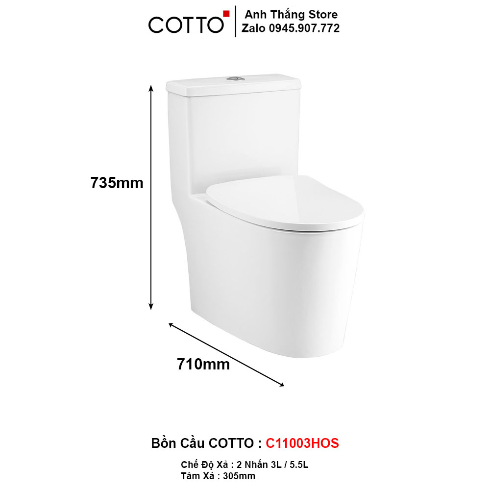 Bồn Cầu COTTO C11003HOS