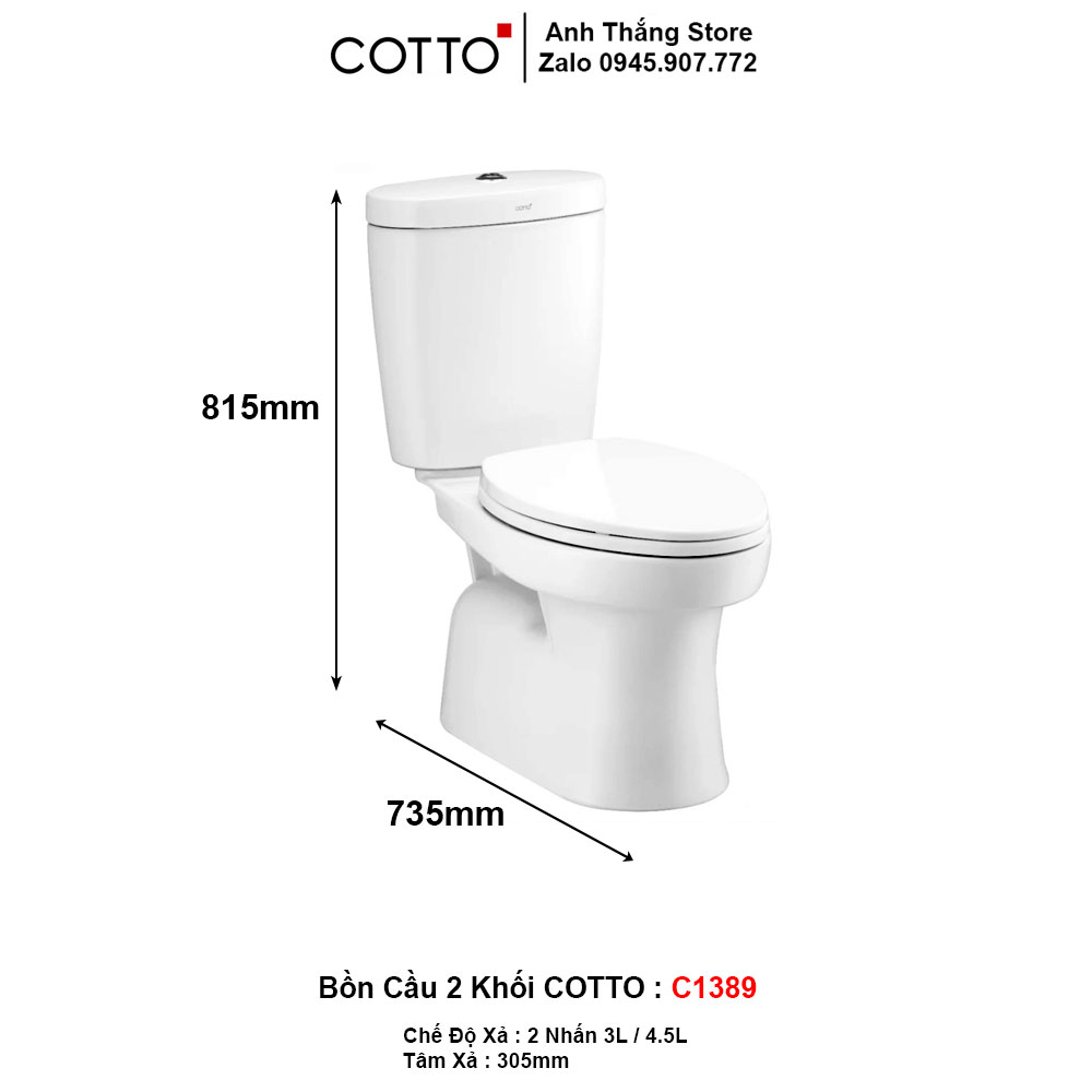 Bồn Cầu COTTO C1389