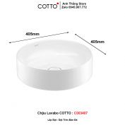 Chậu Lavabo COTTO C003407