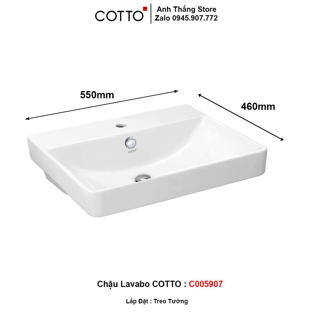 Chậu Lavabo COTTO C005907