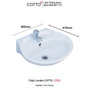 Chậu Lavabo COTTO C013