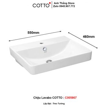 Chậu Lavabo COTTO C005907