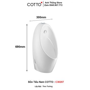 Bồn Tiểu Nam COTTO C30207