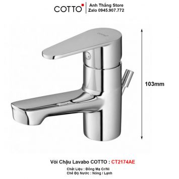 Vòi Lavabo COTTO CT2174AE