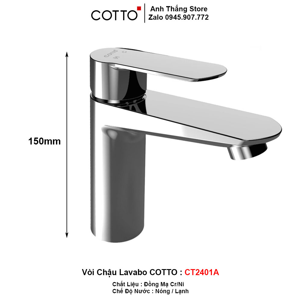 Vòi Lavabo COTTO CT2401A