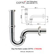 Ống Thải Xi Phông COTTO CT683(HM)