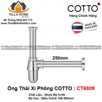 Ống Thải Xi Phông COTTO CT6809
