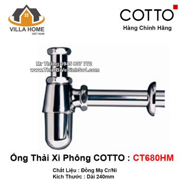 Ống Thải Xi Phông COTTO CT680HM