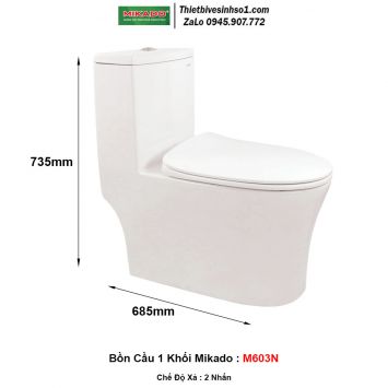 Bồn Cầu 1 Khối Mikado M603N