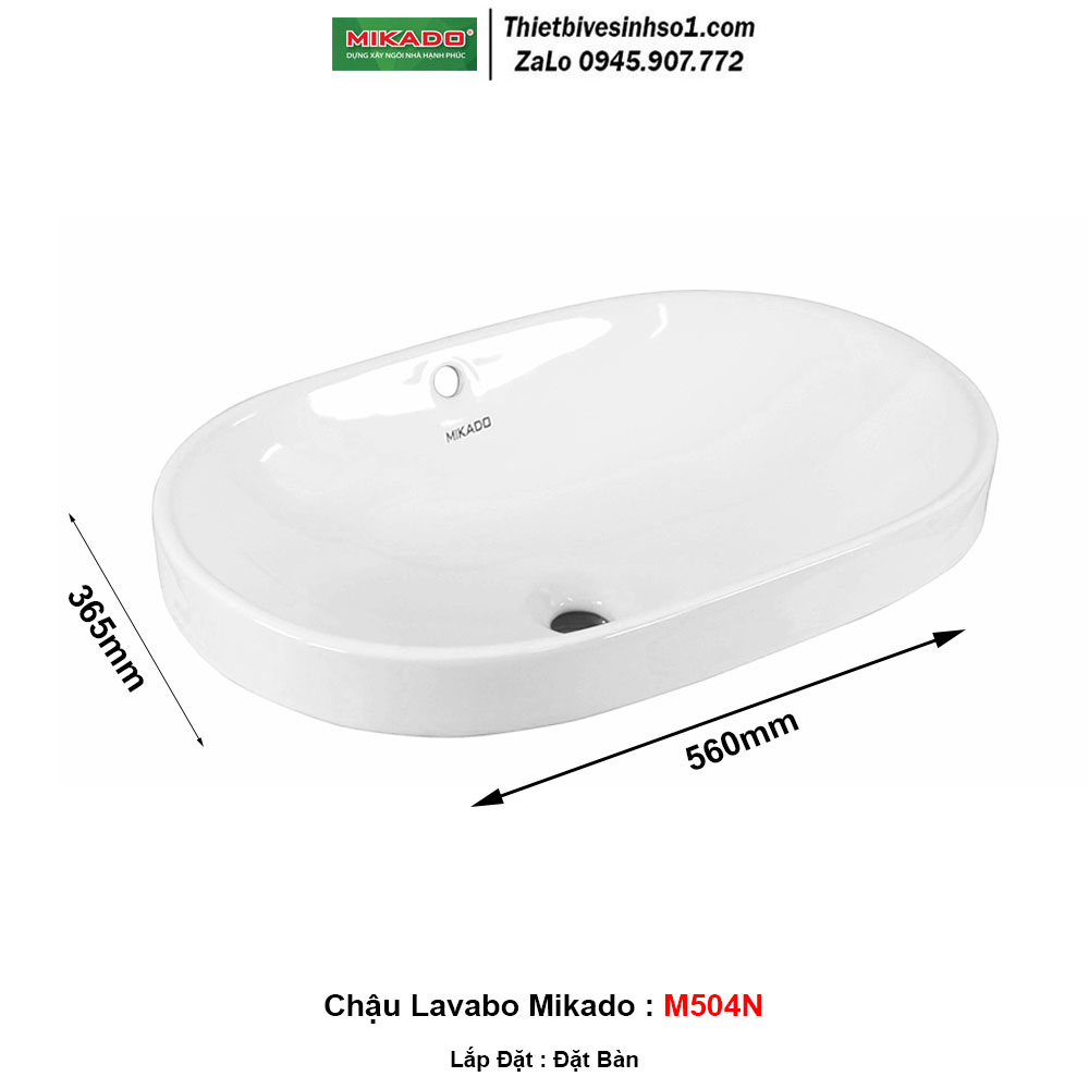 Chậu Lavabo Mikado M504N