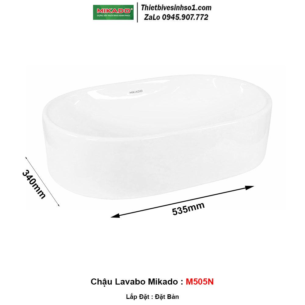 Chậu Lavabo Mikado M505N