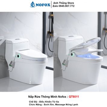 Nắp Rửa Bồn Cầu Thông Minh Điện Tử Nofox QT8011