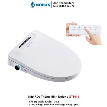 Nắp Rửa Bồn Cầu Thông Minh Điện Tử Nofox QT8011