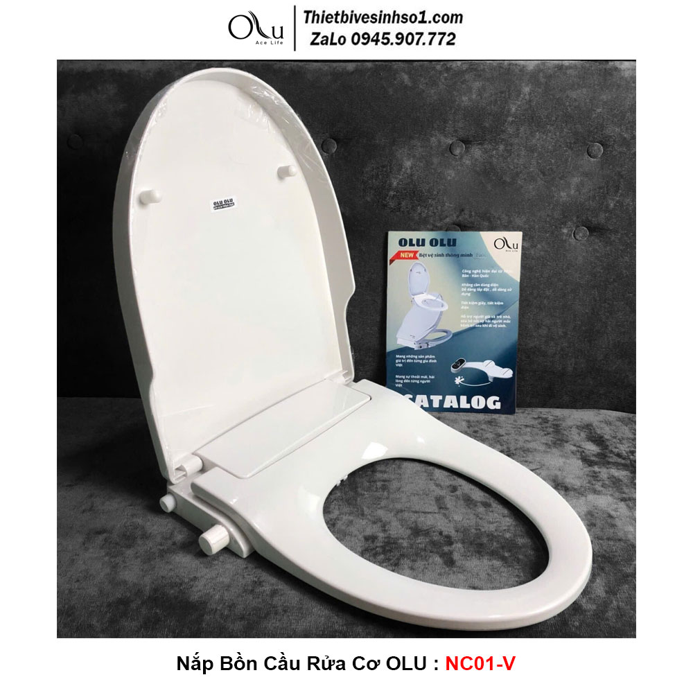 Nắp Bồn Cầu Rửa Cơ OLU NC01-V