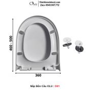 Nắp Bồn Cầu OLU D01