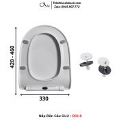 Nắp Bồn Cầu OLU D02-S