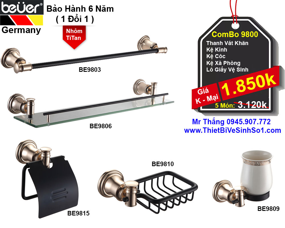 Bộ Phụ Kiện Phòng Tắm Beuer 9800 Bộ Phụ Kiện Phòng Tắm Beuer 9800