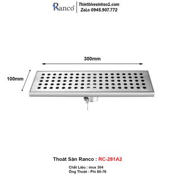Ga Thoát Sàn Ranco RC-281A2