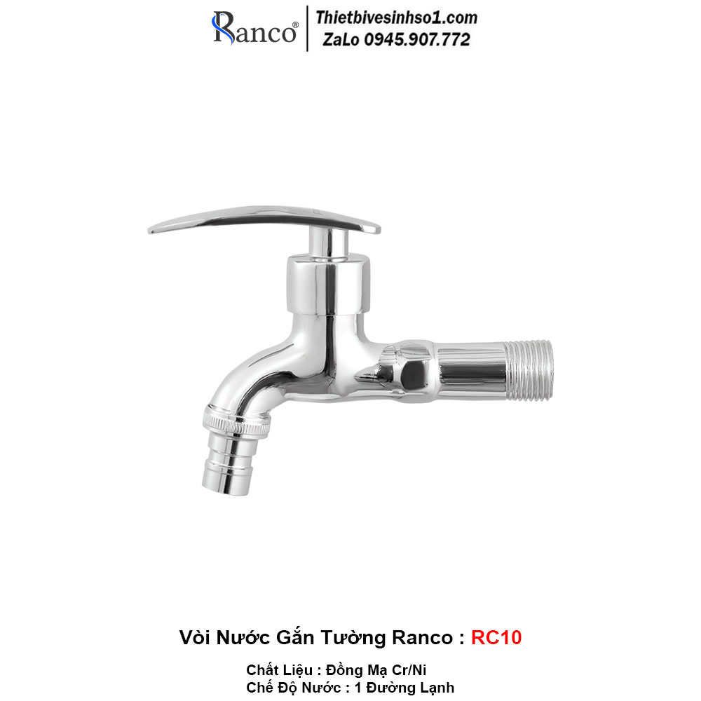 Vòi Nước Gắn Tường Ranco RC10