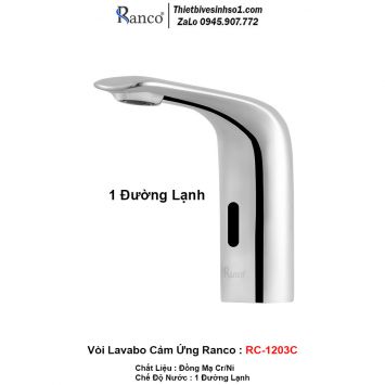 Vòi Lavabo Cảm Ứng Ranco RC-1203C