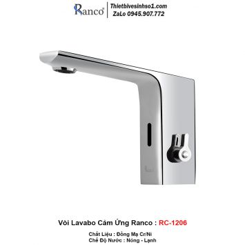 Vòi Lavabo Cảm Ứng Ranco RC-1206