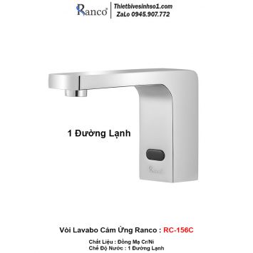 Vòi Lavabo Cảm Ứng Ranco RC-156C