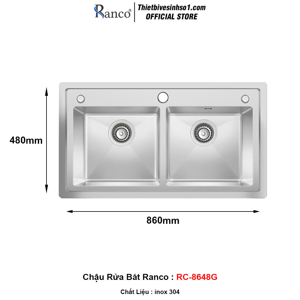 Chậu Rửa Bát Ranco RC-8648G