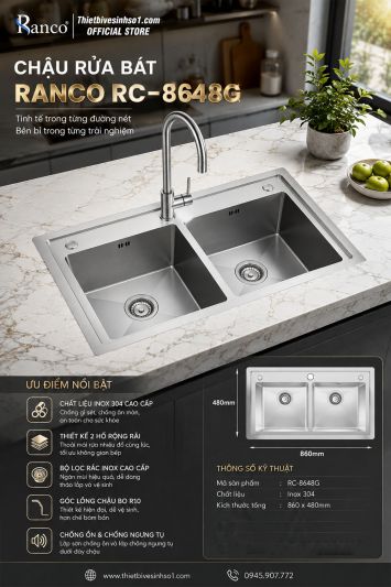 Chậu Rửa Bát Ranco RC-8648G