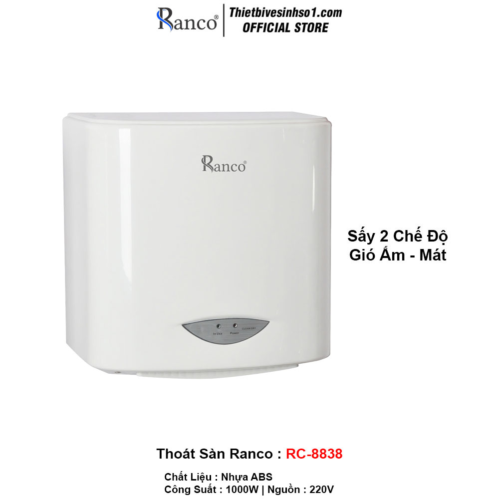 Máy Sấy Tay Ranco RC-8838 Máy Sấy Tay Ranco RC-8838