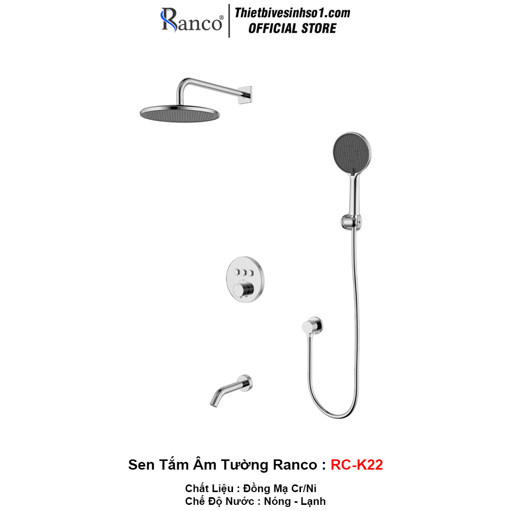 Sen Tắm Âm Tường Ranco RC-K22