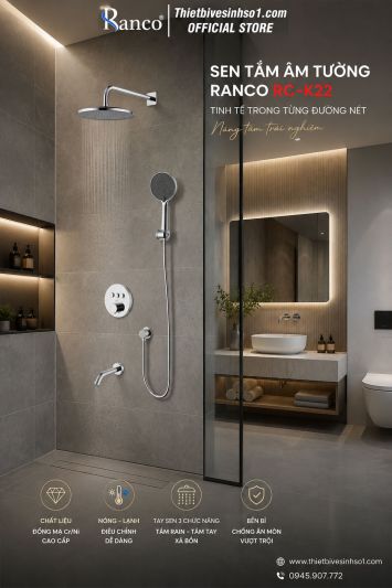 Sen Tắm Âm Tường Ranco RC-K22