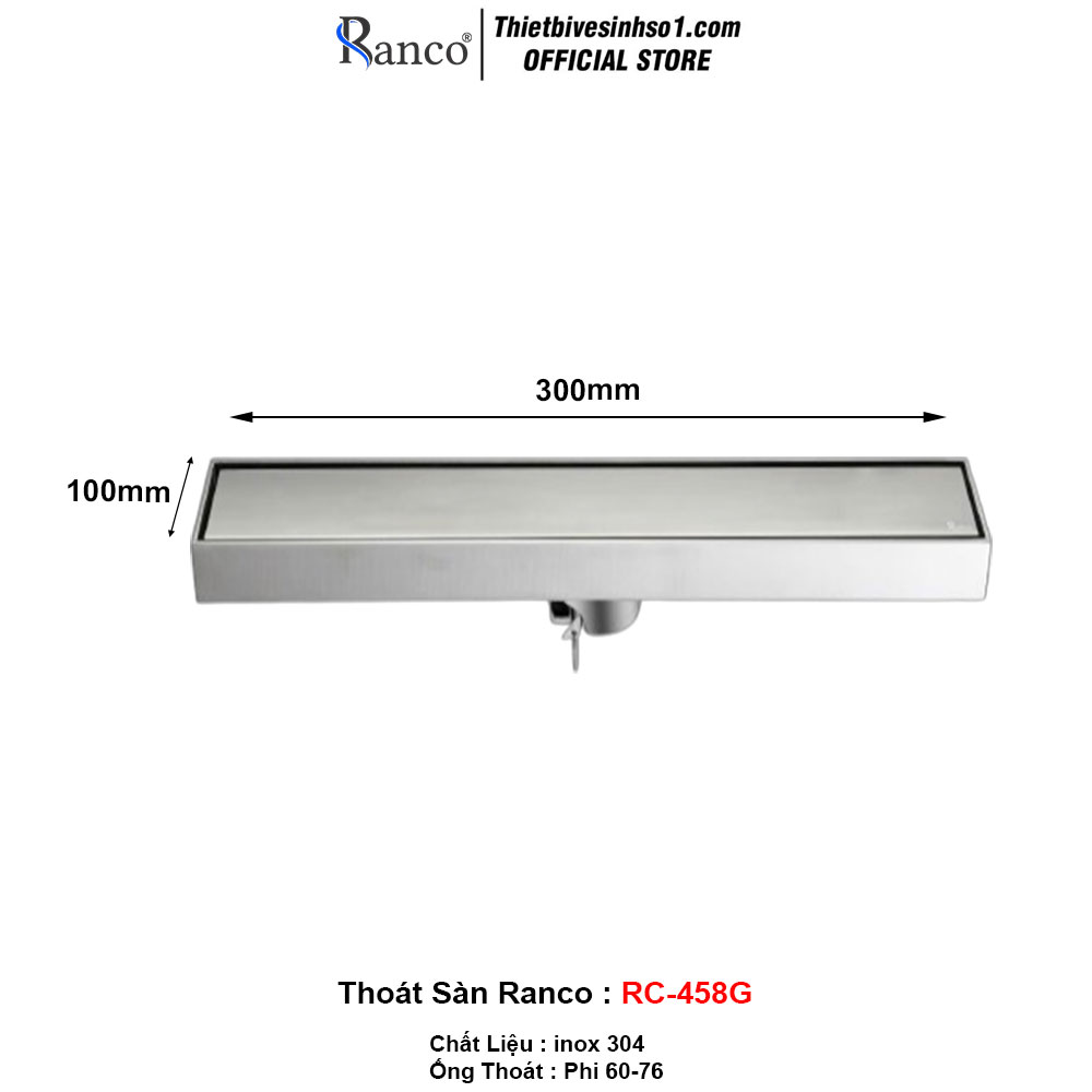 Ga Thoát Sàn Ranco RC-458G Ga Thoát Sàn Ranco RC-458G
