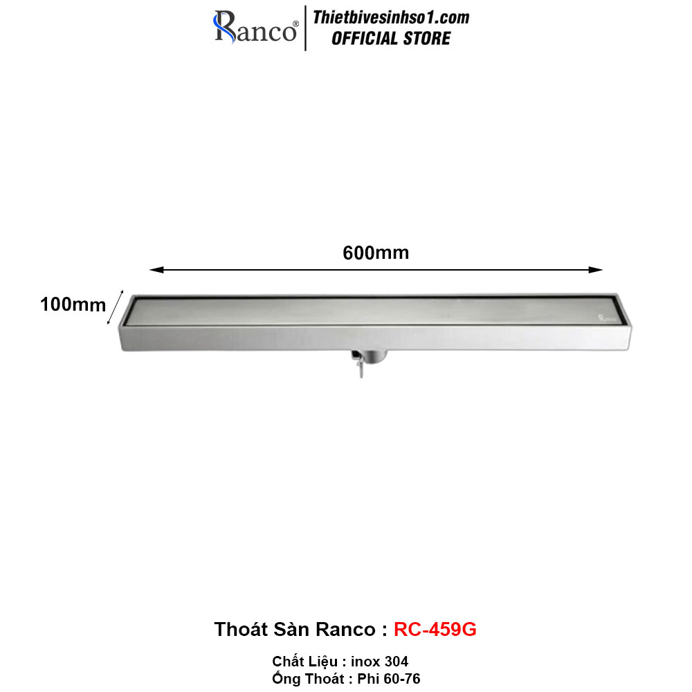 Ga Thoát Sàn Ranco RC-459G Ga Thoát Sàn Ranco RC-459G