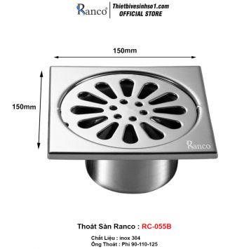 Ga Thoát Sàn Ranco RC-055B