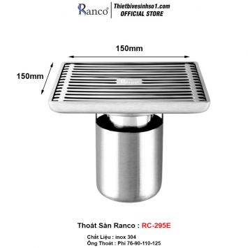 Ga Thoát Sàn Ranco RC-295E