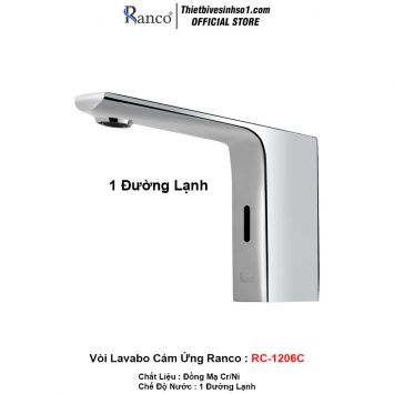 Vòi Lavabo Cảm Ứng Ranco RC-1206C
