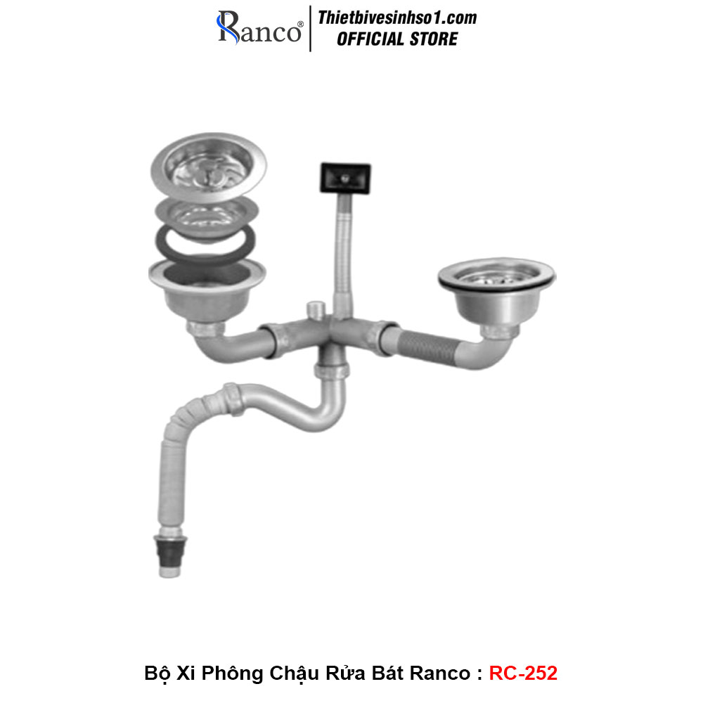 Bộ Xi Phông Chậu Rửa Bát Ranco RC-252