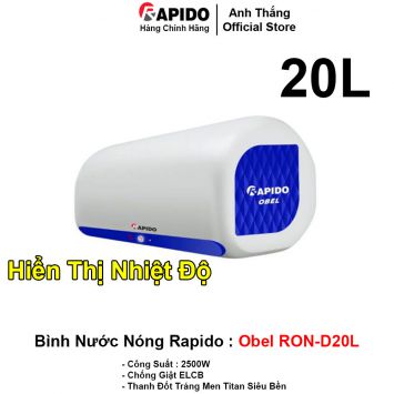 Bình Nóng Lạnh Rapido Obel RON-D20L