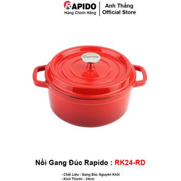 Nồi Gang Đúc Rapido RK24-RD