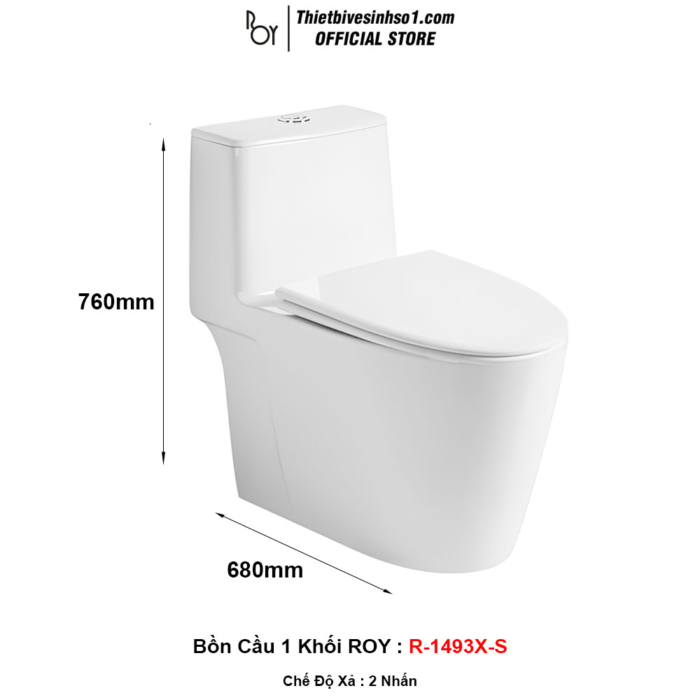 Bồn Cầu ROY R-1493X-S Bồn Cầu ROY R-1493X-S