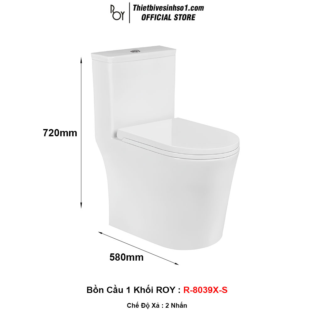 Bồn Cầu ROY R-8039X-S Bồn Cầu ROY R-8039X-S