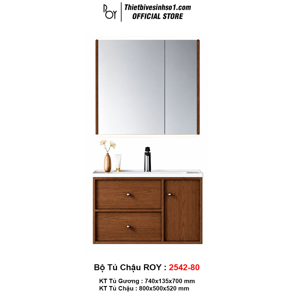 Bộ Tủ Chậu ROY 2542-80 Bộ Tủ Chậu ROY 2542-80