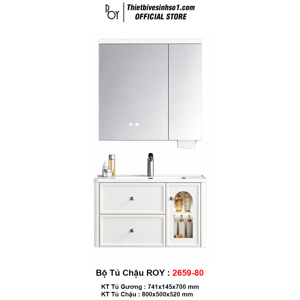 Bộ Tủ Chậu ROY 2659-80 Bộ Tủ Chậu ROY 2659-80