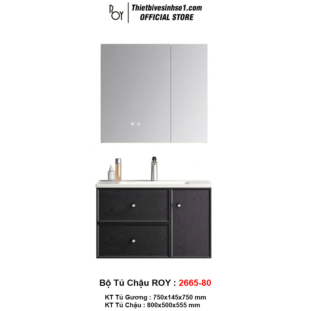 Bộ Tủ Chậu ROY 2665-80 Bộ Tủ Chậu ROY 2665-80