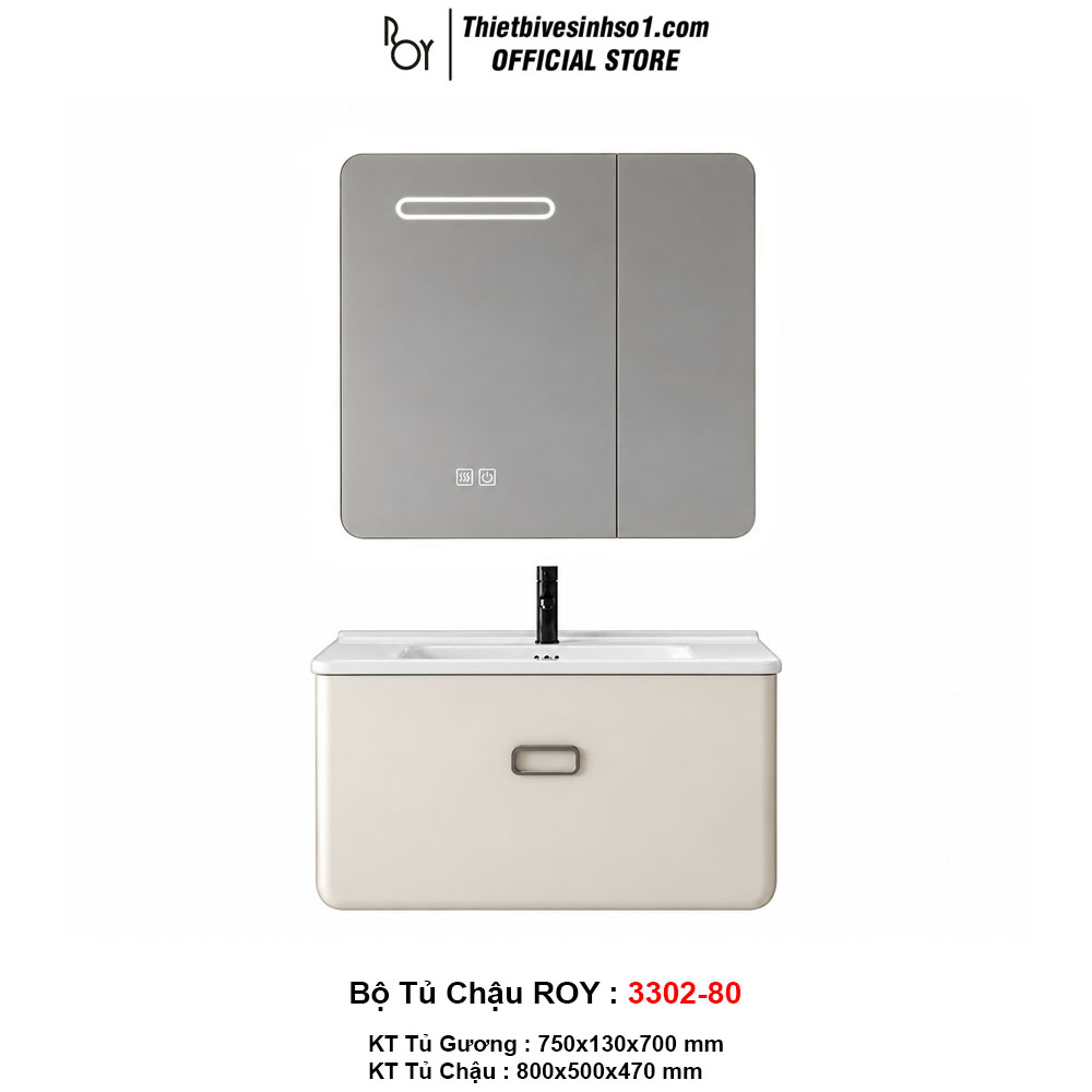 Bộ Tủ Chậu ROY 3302-80