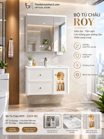 Bộ Tủ Chậu ROY 2659-80